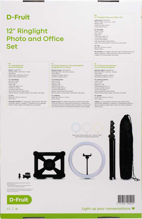 D-Fruit ringlight 12" + stand