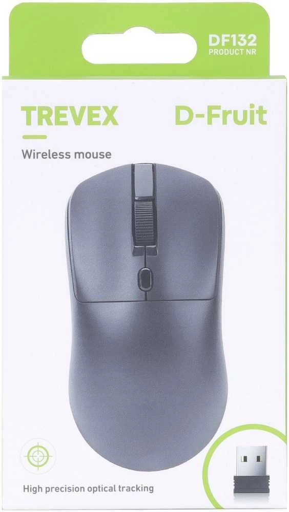 Bevielė pelė D-FRUIT Trevex DF132, juodos sp.