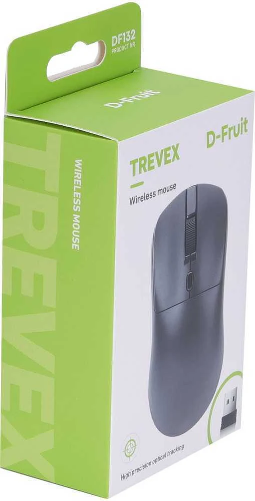 Bevielė pelė D-FRUIT Trevex DF132, juodos sp.