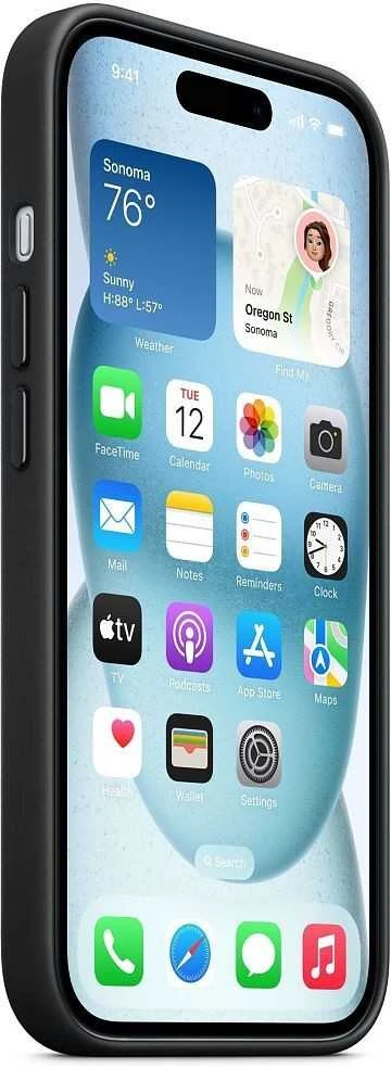 iPhone 15 FineWoven Case with MagSafe - Black