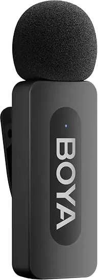 BOYA belaidis mikrofonas BY-V3 Combo 2.4GHz, su 2 siųstuvais ir 2 imtuvais (C tipo ir „Lightning“) Juodas EU