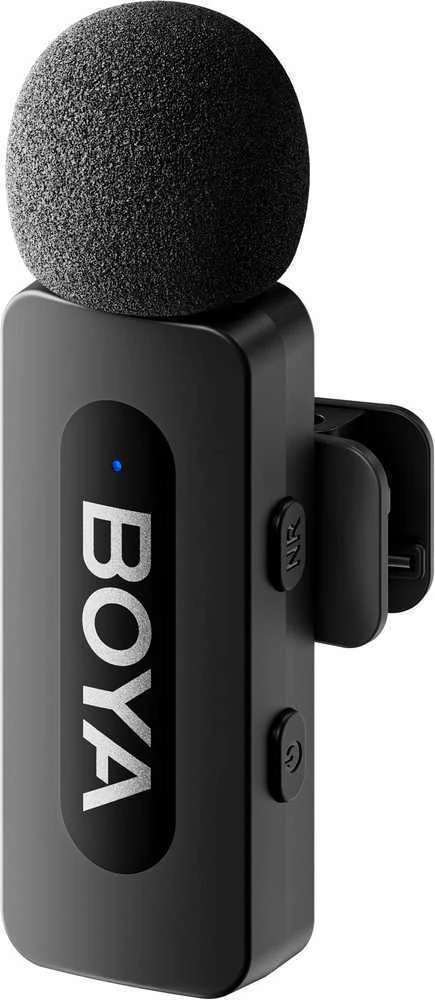 Mikrofonas BOYA BY-V10 V2.0 belaidis 2.4GHz - juoda