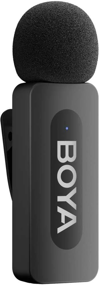 Mikrofonas BOYA BY-V1 V2.0 belaidis 2.4GHz - juoda