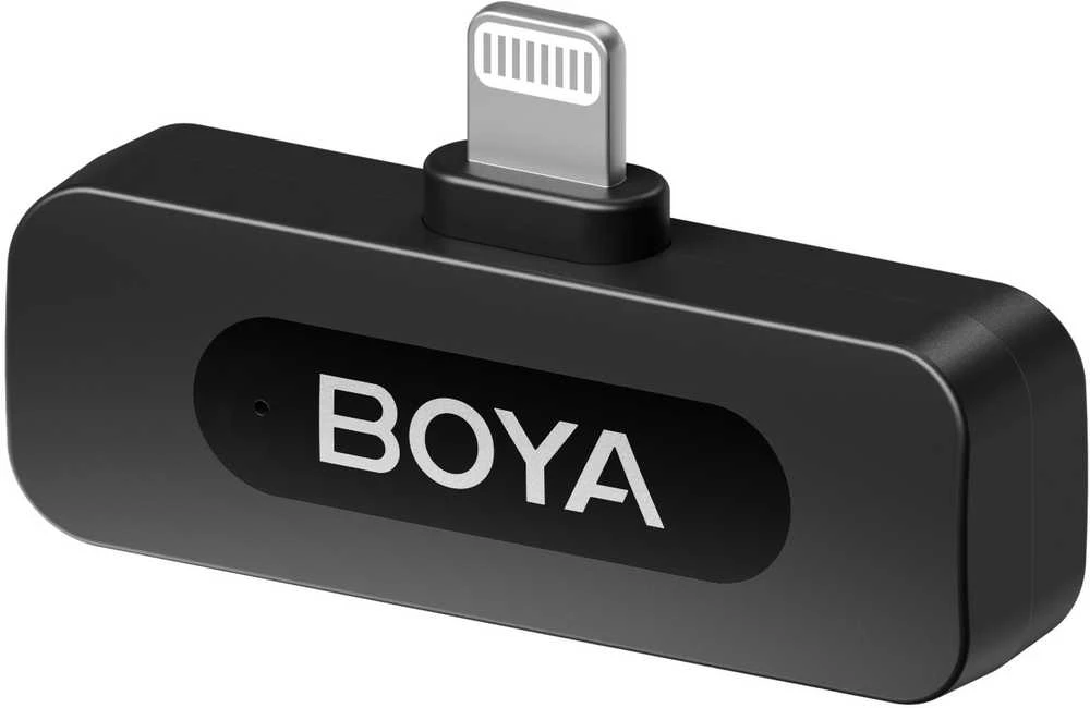 Mikrofonas BOYA BY-V1 V2.0 belaidis 2.4GHz - juoda