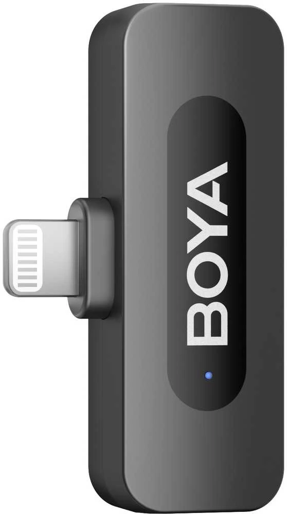 Mikrofonas BOYA BY-V1 V2.0 belaidis 2.4GHz - juoda