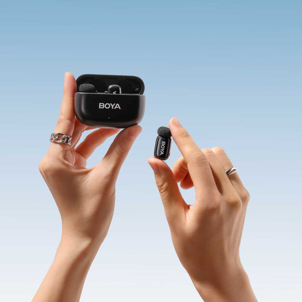 „Boya“ belaidis mikrofonas „mini-12 Lightning“/USB-C, juodas | „Boya“