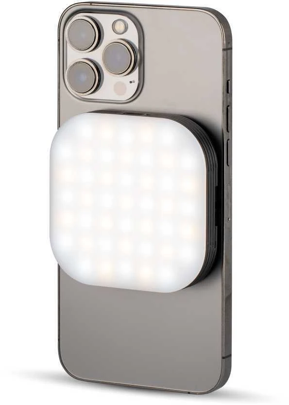 D-Fruit magnetinė LED lempa ant telefono
