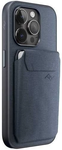 Dėklas „Peak Design Peak Design“ mobilioji piniginė plona – magnetinė plokščia piniginė telefonui – Mėlyna