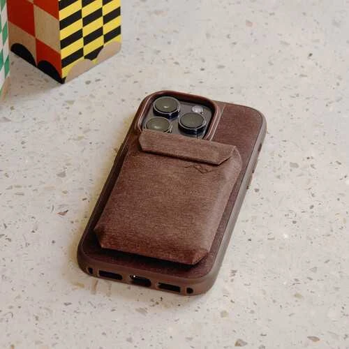 Dėklas Peak Design mobilioji piniginė Plona, raudonmedžio