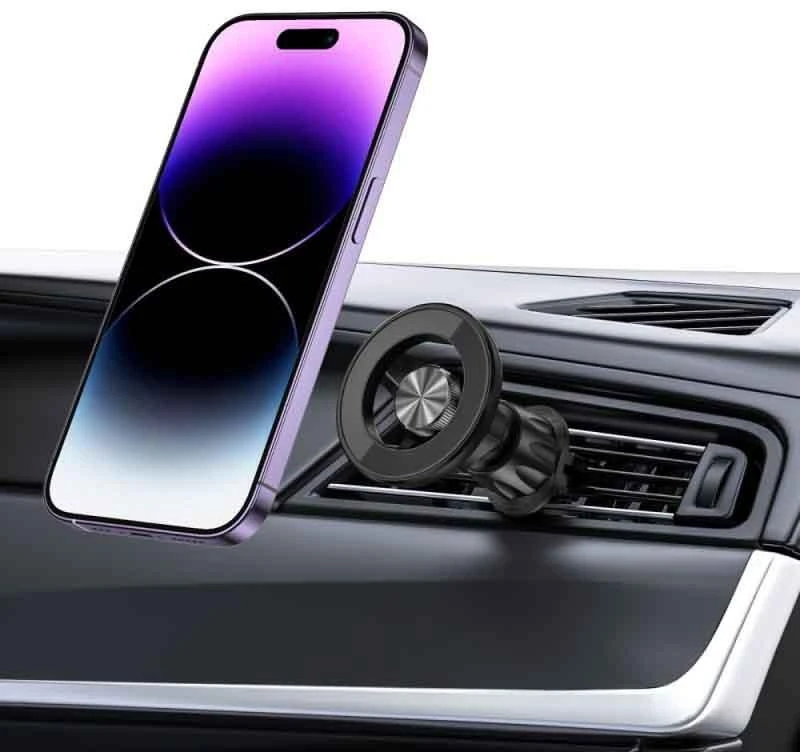 Tech-Protect N54 automobilinis telefono laikiklis su MagSafe oro grotelėms – juodos spalvos