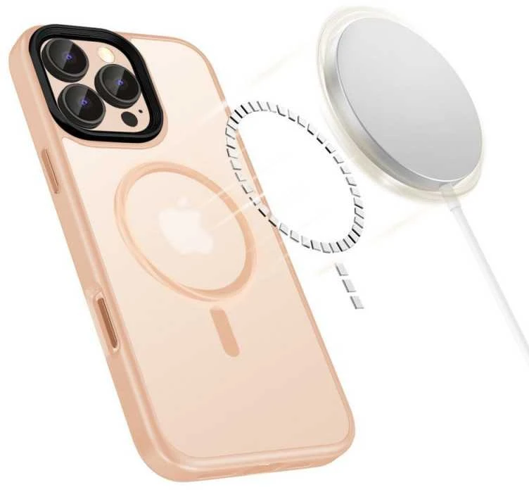 Tech-Protect MagMat MagSafe Apple iPhone 16 Pro Max – dėklas telefonui rožinės spalvos