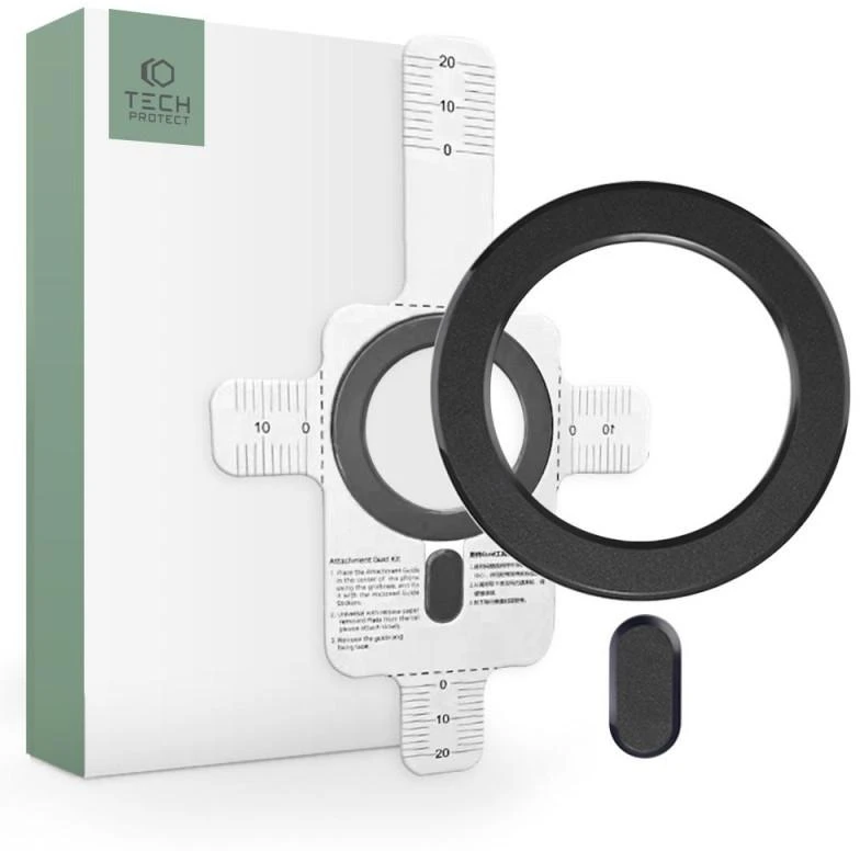 Tech-Protect MagMat MagSafe magnetic ring universal – dėklas telefonui juodos spalvos