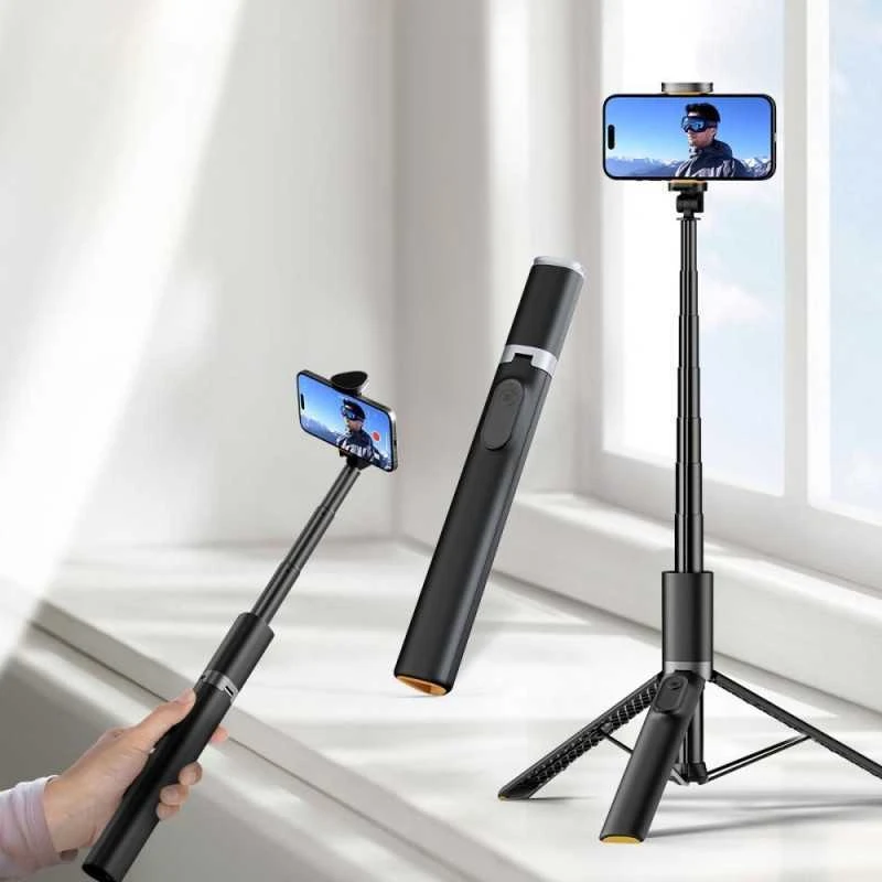 Asmenukių lazda / štatyvas Bluetooth Tech-Protect L08S juodos spalvos