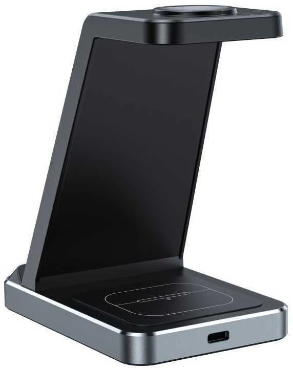 Belaidis įkroviklis 3in1 MagSafe Tech-Protect QI15W-A26 juodos spalvos