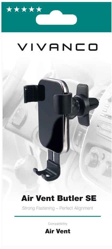 Vivanco automobilio telefono laikiklis Air Vent Butler SE (63259)