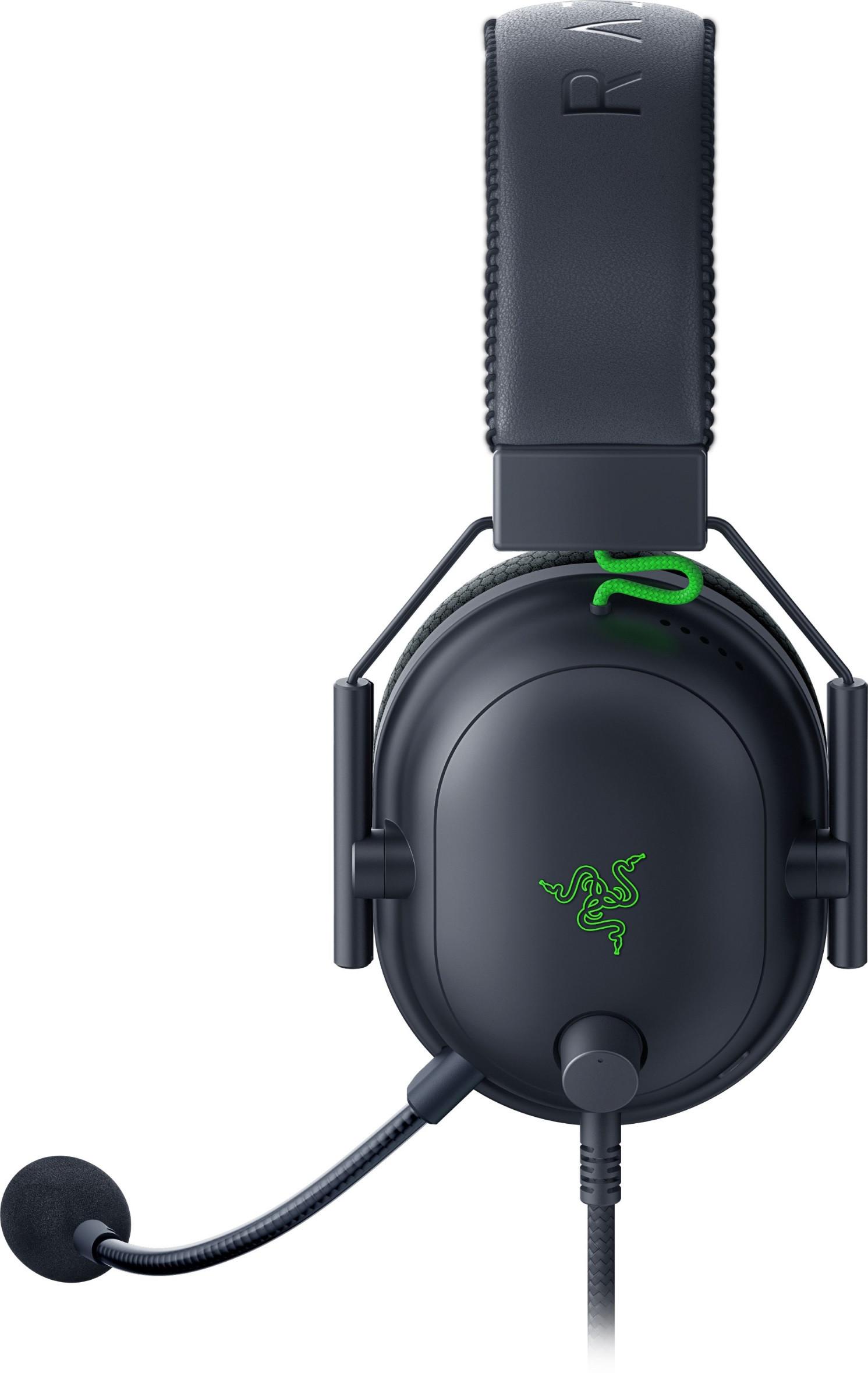 Esports THX Spatial Audio Žaidimų Ausinės Razer BlackShark V2 + USB garso plokštė, Juodos