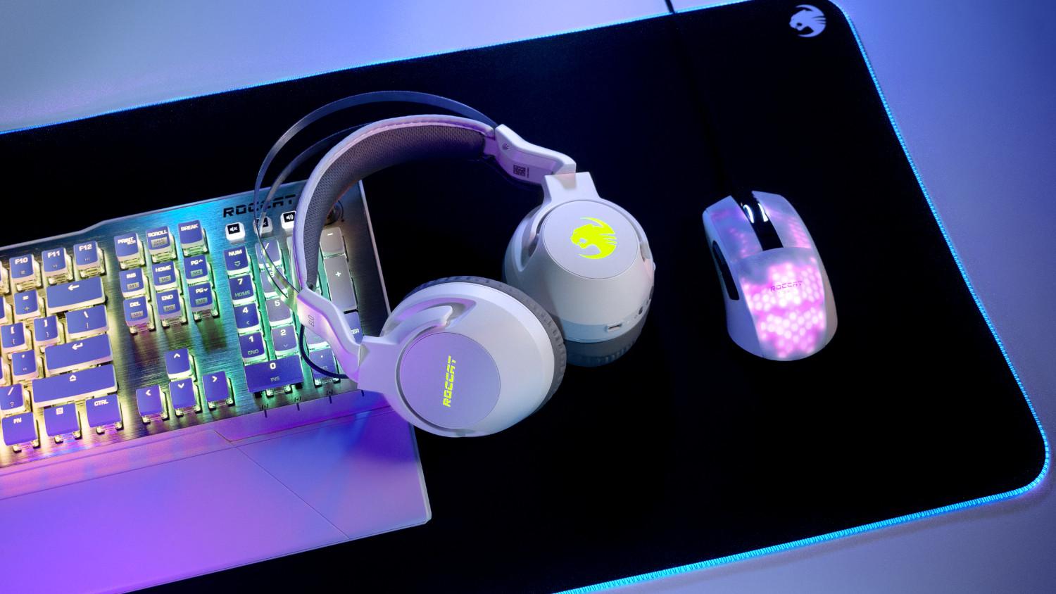 Belaidės Žaidimų Ausinės Roccat Elo 7.1 Air, Baltos