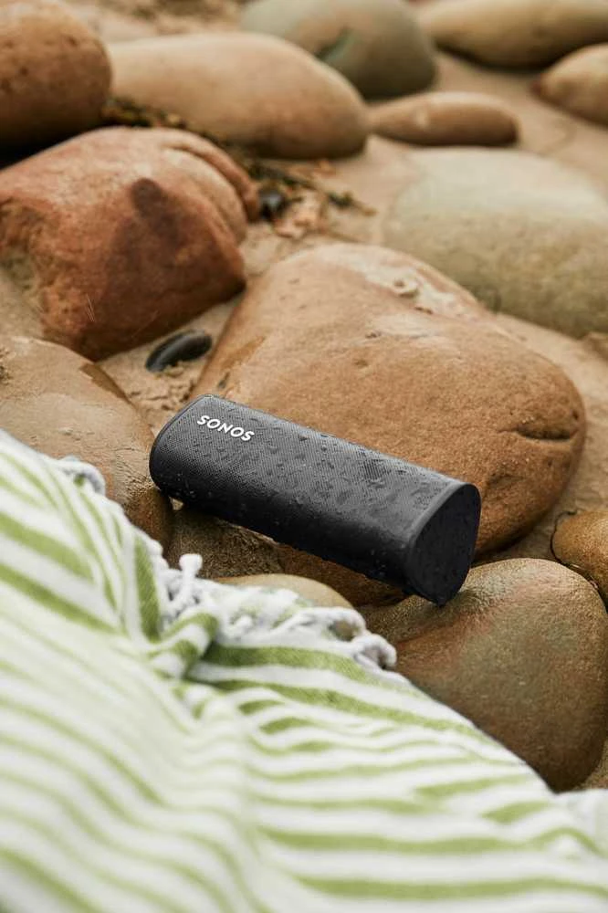 Nešiojama kolonėlė Sonos Roam, Multiroom, Bluetooth, WiFi, Atspari vandeniui, Juodos spalvos