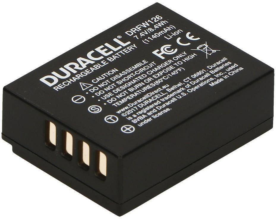 Duracell DRFW126 kameros / vaizdo kameros su vaizdo magnetofonu baterija Ličio-jonų (Li-Ion) 1140 mAh