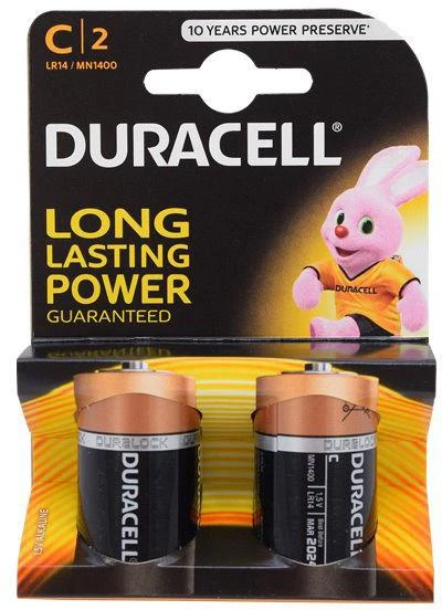 Duracell 2 LR14 C Vienkartinė baterija Šarminis