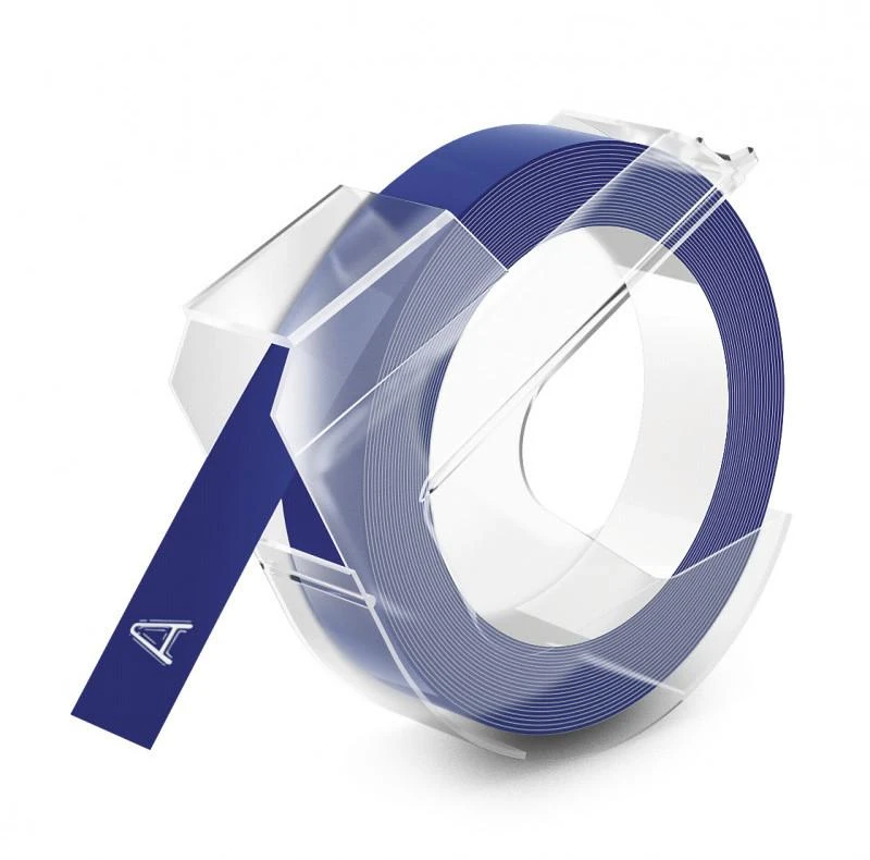 Juostelė DYMO, 9x3mm, plastikinė Balta/Mėlyna