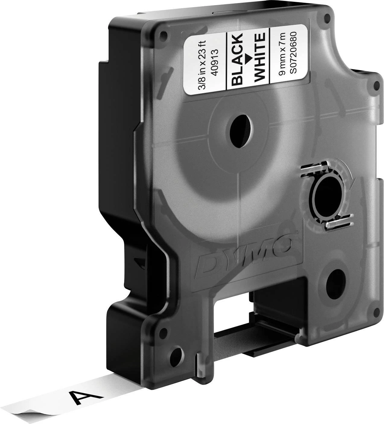 Dymo taśma do drukarek etykiet, D1 40913 | 9mm x 7m | juoda / balta | 10 vnt (S0720680_10)