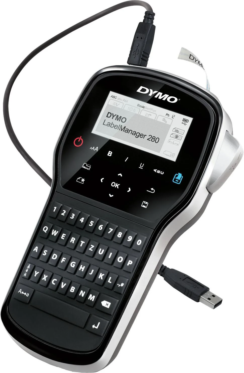DYMO LabelManager 280 etikečių spausdintuvas Perkėlimas terminiu būdu D1 QWERTY