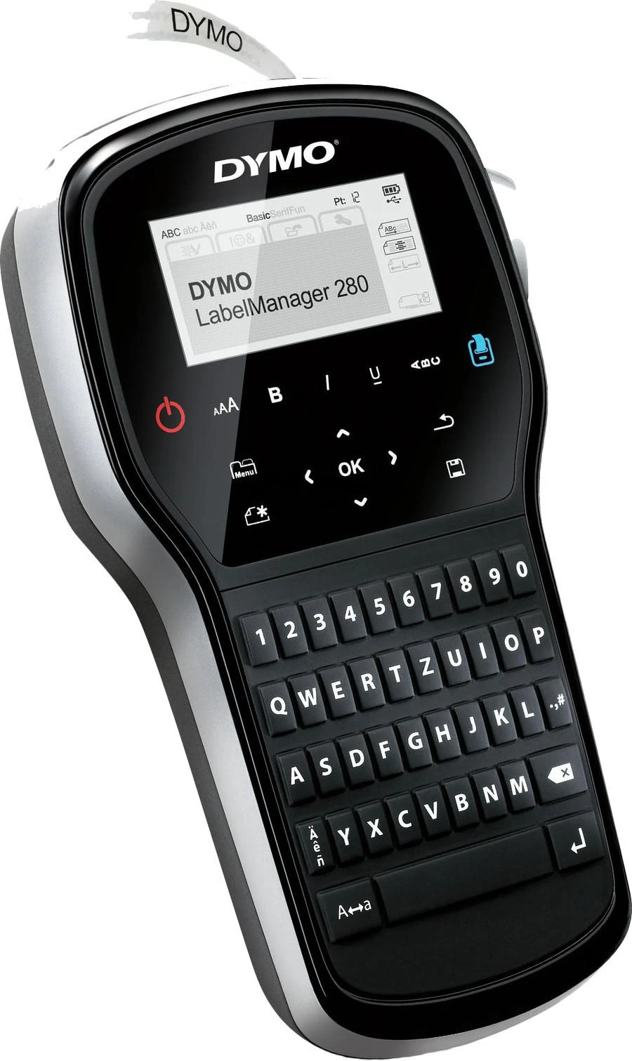 DYMO LabelManager 280 etikečių spausdintuvas Perkėlimas terminiu būdu D1 QWERTY