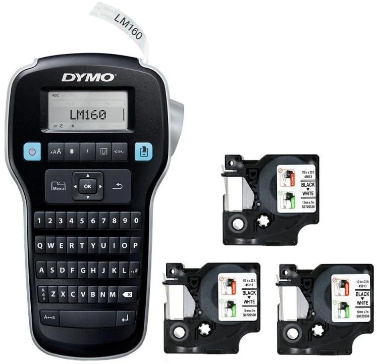 Etikečių spausdintuvas DYMO LabelManager 160 (+ 3 juostelės)