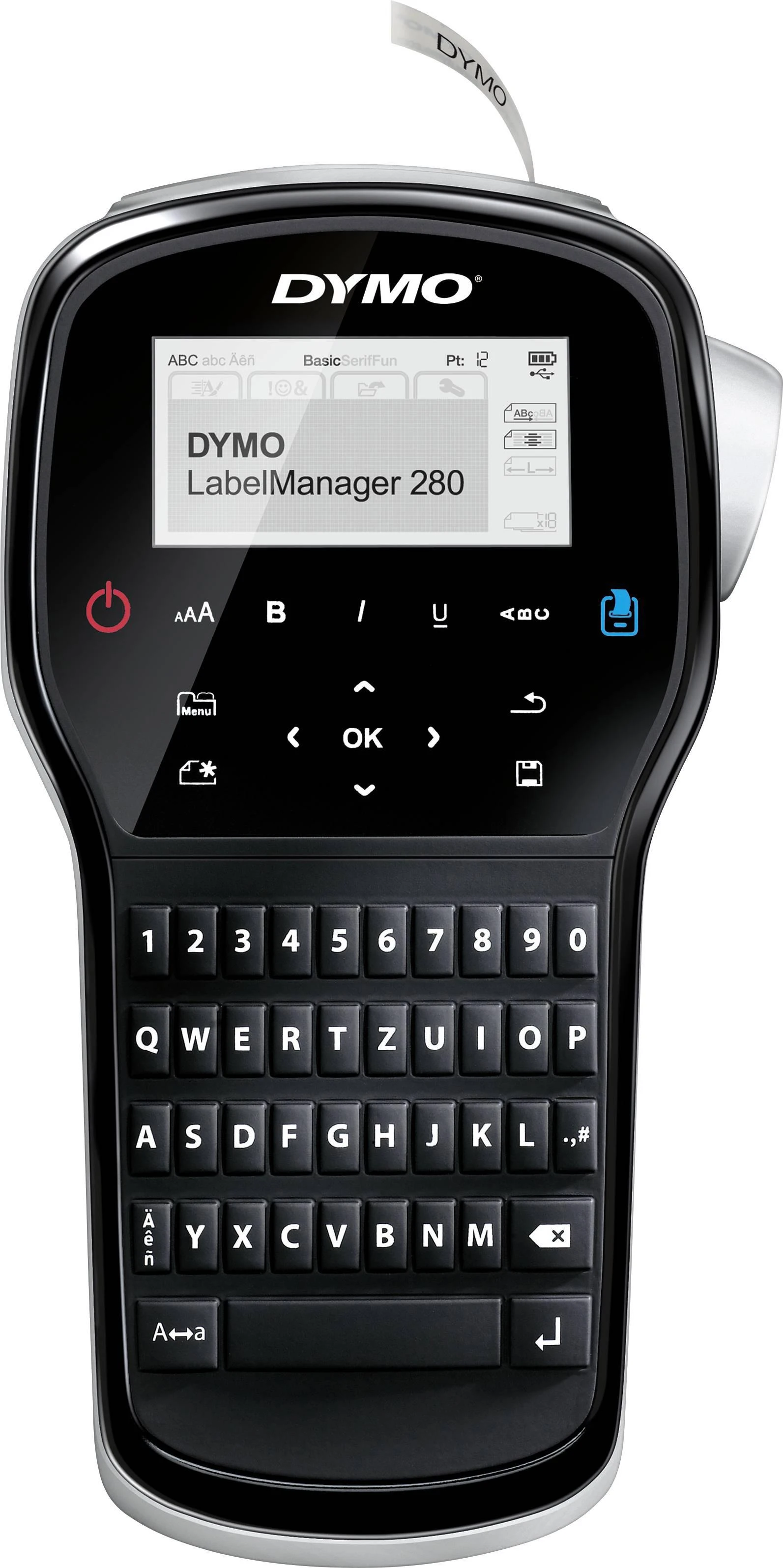 Spausdintuvas labels DYMO Label manager 280 komplektas walizkowy S0968990 (Thermal transfer, USB)