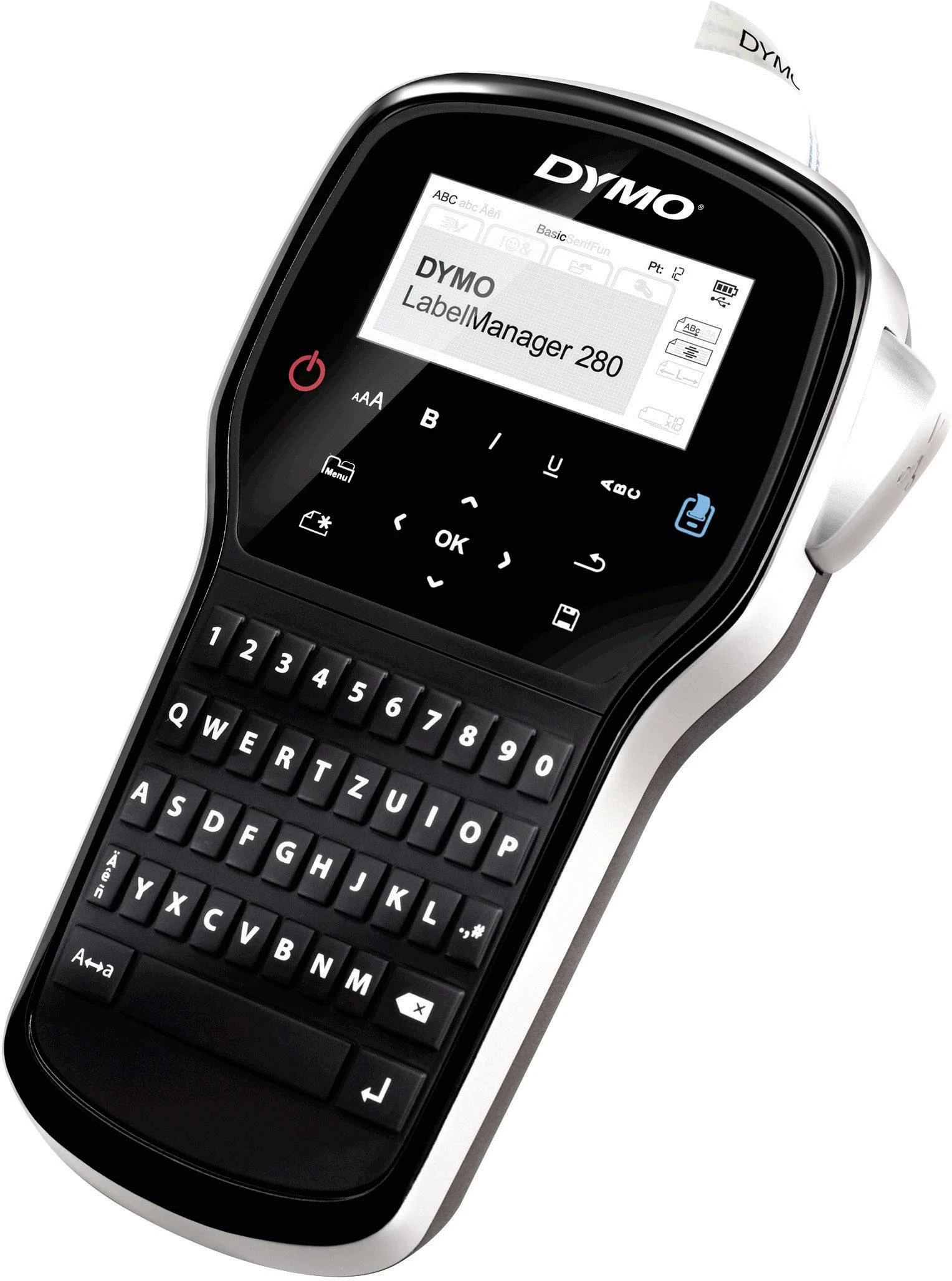 Spausdintuvas labels DYMO Label manager 280 komplektas walizkowy S0968990 (Thermal transfer, USB)