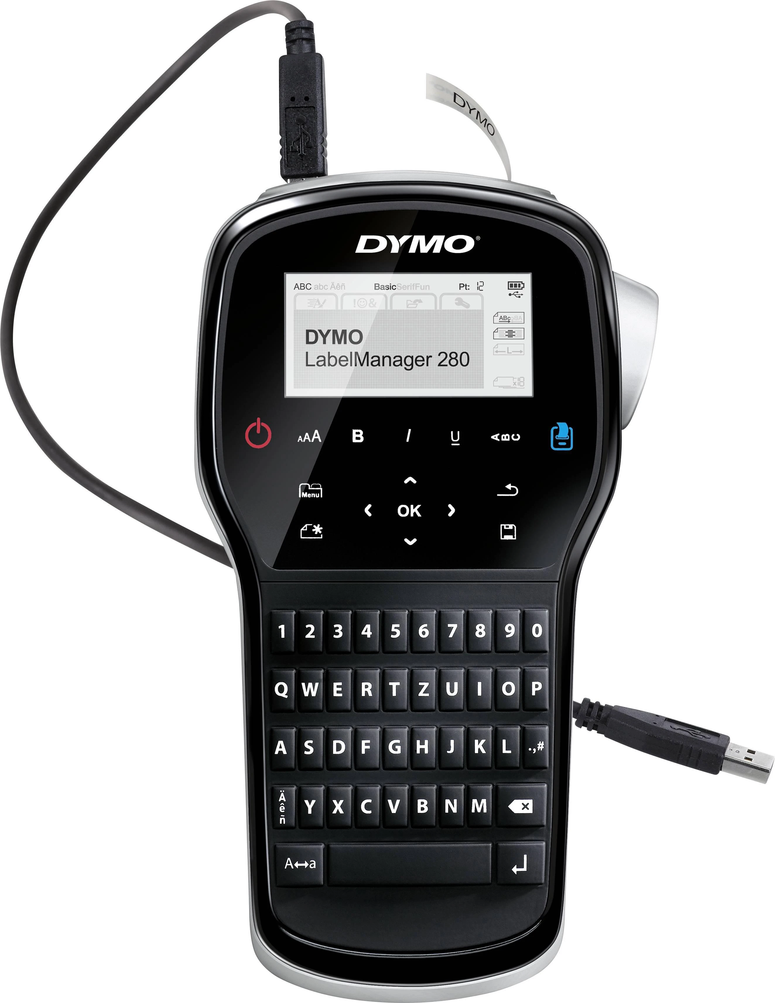 Spausdintuvas labels DYMO Label manager 280 komplektas walizkowy S0968990 (Thermal transfer, USB)