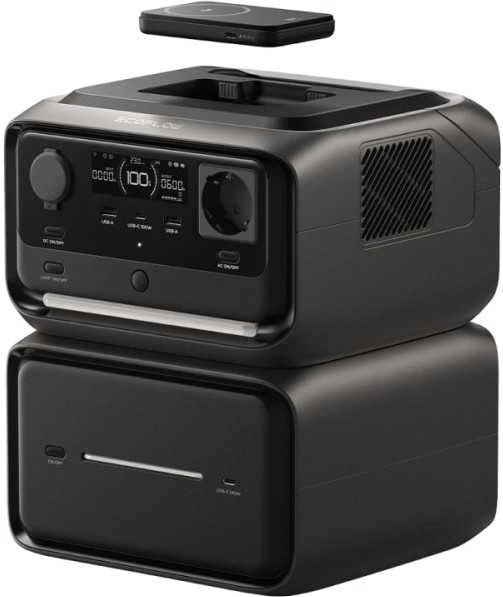 „EcoFlow River 3 Max Plus“ 858 Wh maitinimo stotis (belaidė)