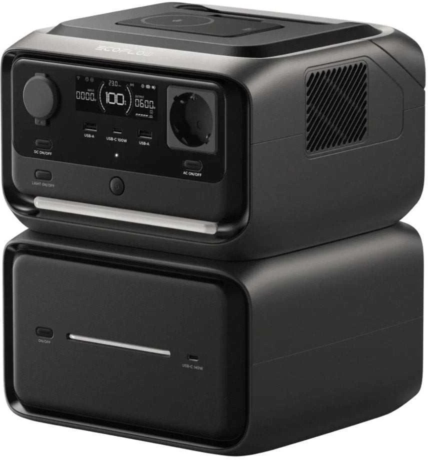 „EcoFlow River 3 Max Plus“ 858 Wh maitinimo stotis (belaidė)