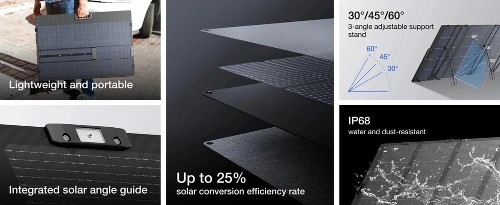 Nešiojamas saulės modulis EcoFlow 400 W
