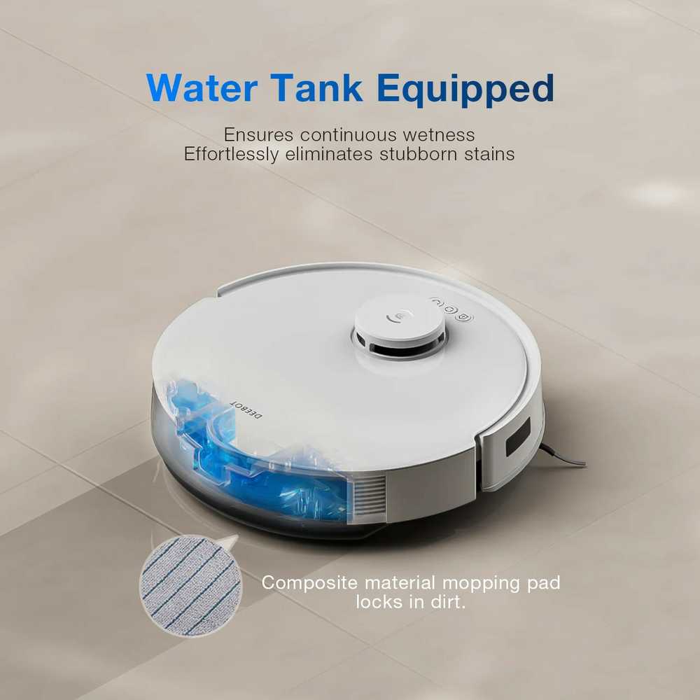 Ecovacs DEEBOT N20 PLUS dulkių siurblys-robotas, Baltas