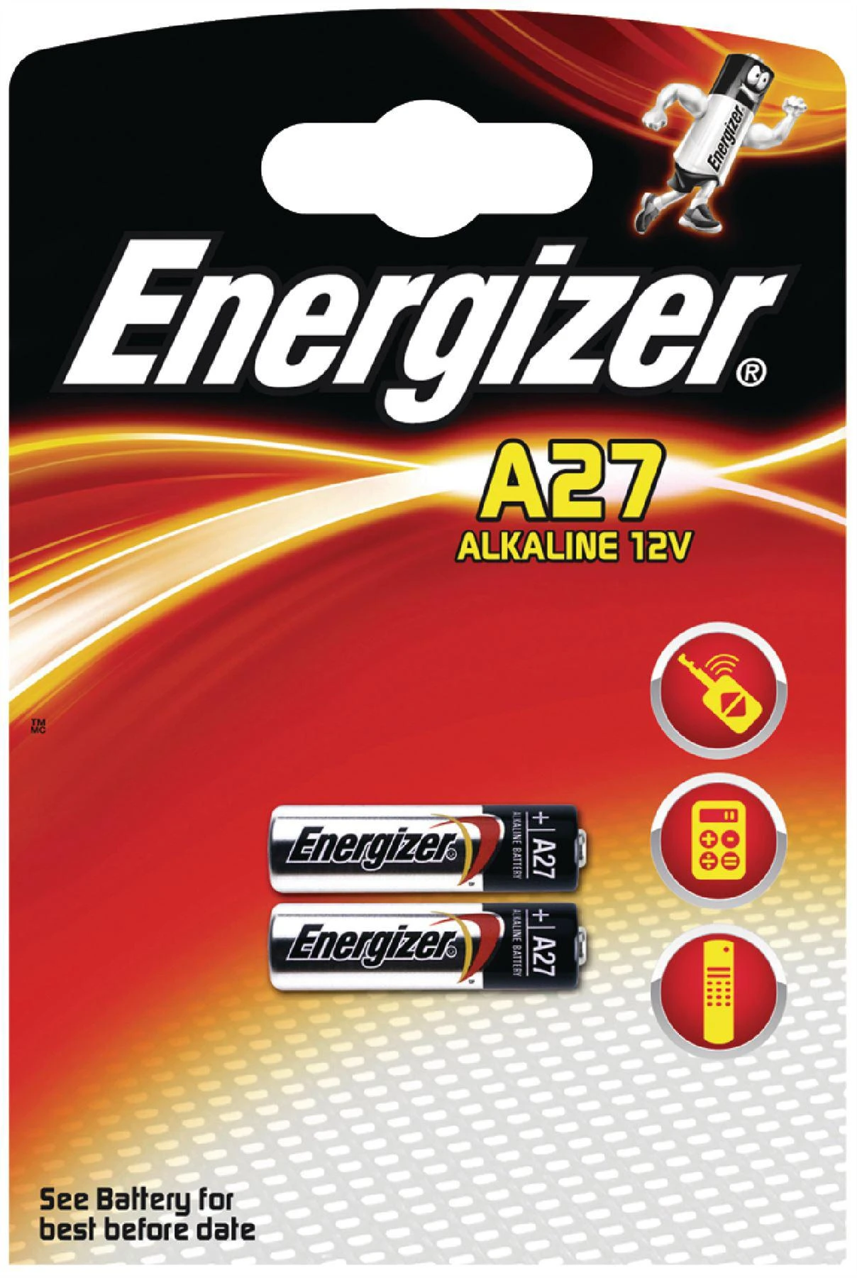 Energizer A27 12V baterijos pakuotė