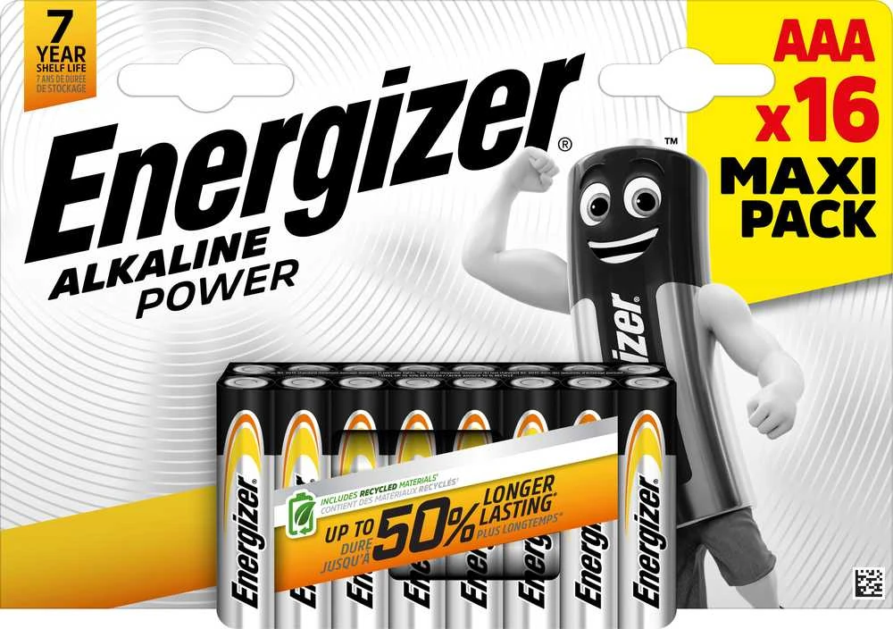 Energizer Power AAA 16 Pack Hanging