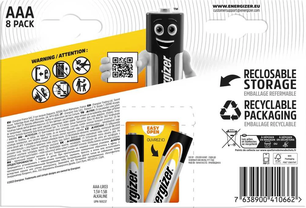 Baterija ENERGIZER AP AAA LR03 /8