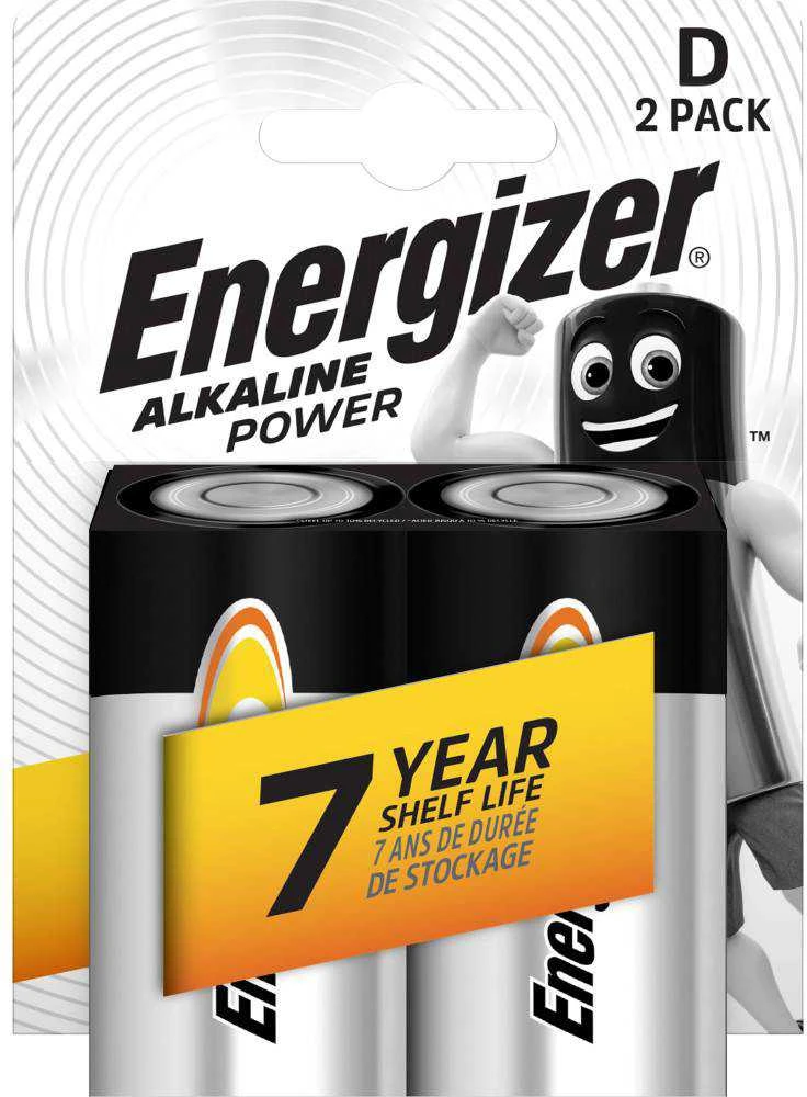 ENERGIZER baterijos LR20 D, blister*2