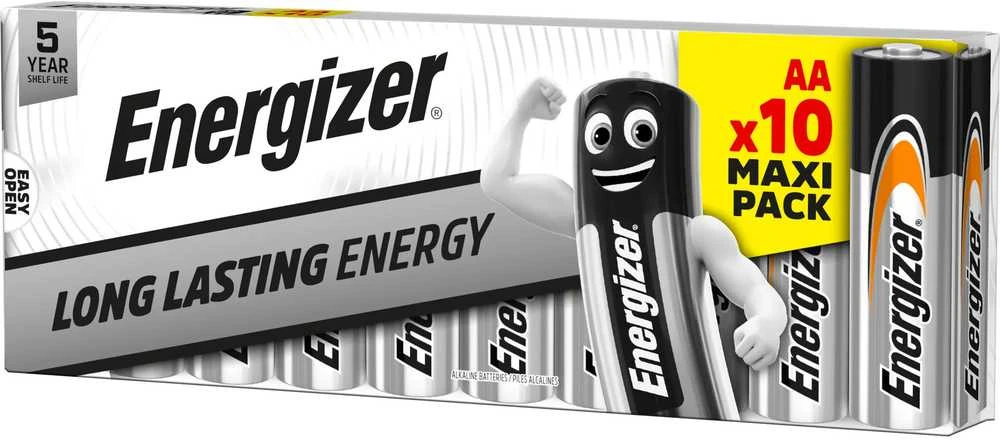 Energizer AA šarminių baterijų komplektas 10 vnt.