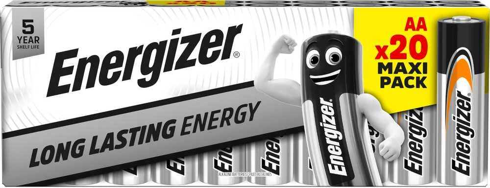 Energizer AA baterijos, Maxi Pack 20 vnt.