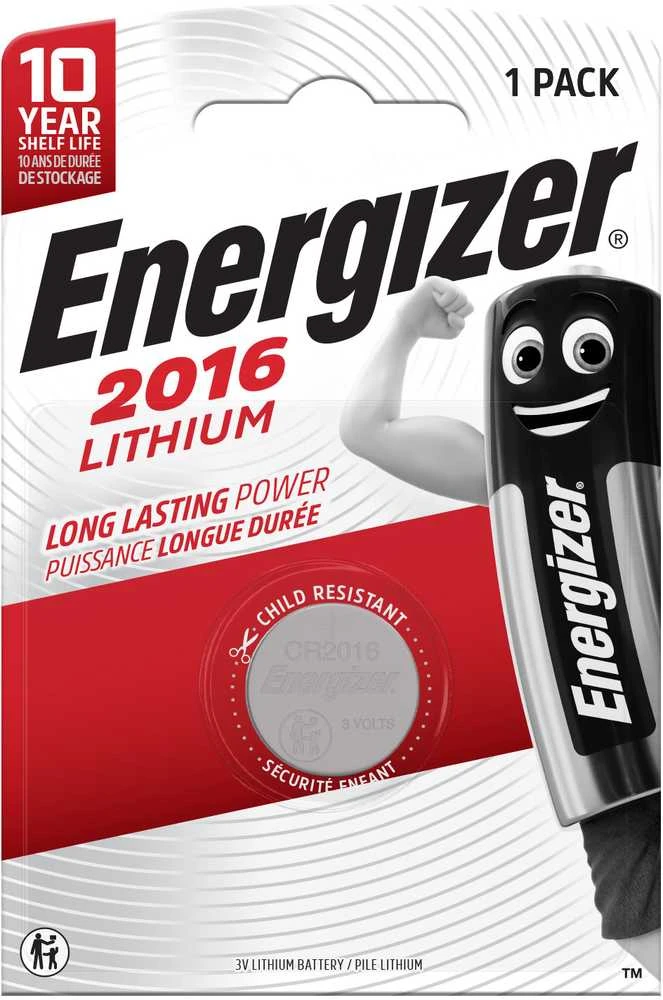 Elementas ENERGIZER CR2016, 3V
