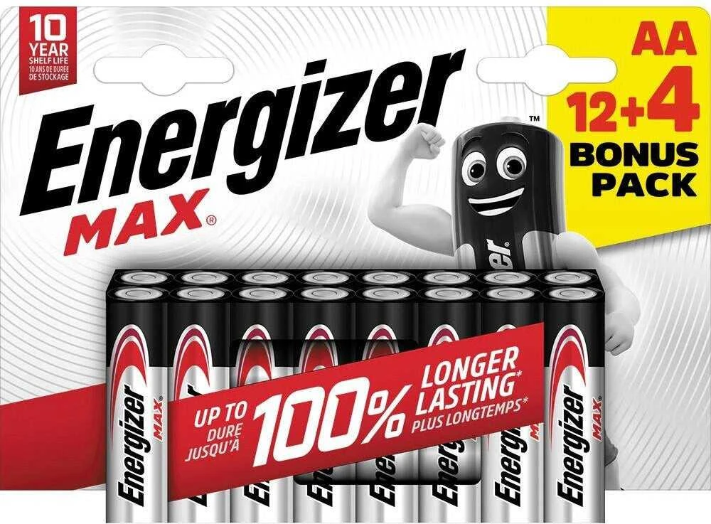 Energizer Energizer LR6/16 Max AA 12+4 zdarma