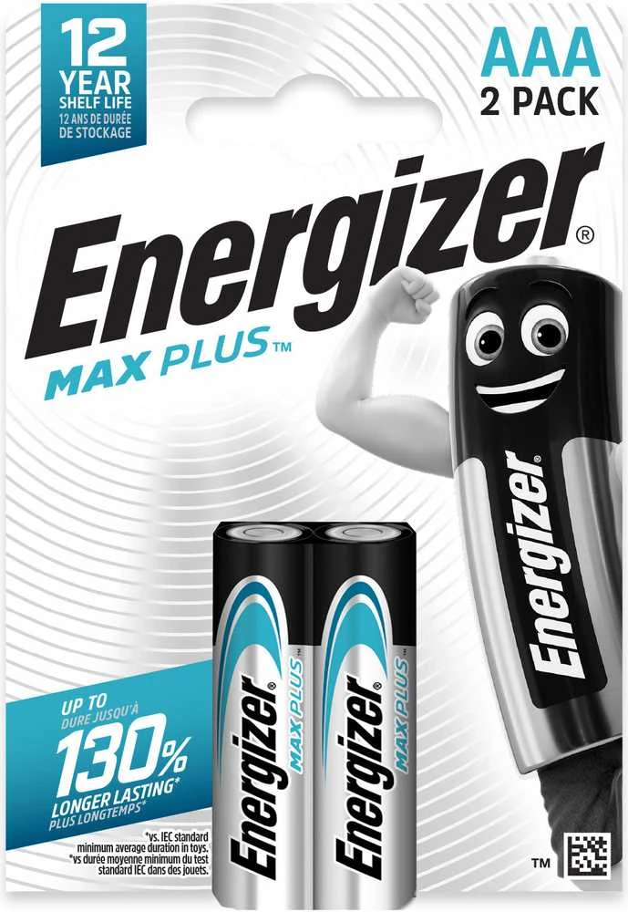 Energizer AAA baterijos, 2 vnt. pakuotė