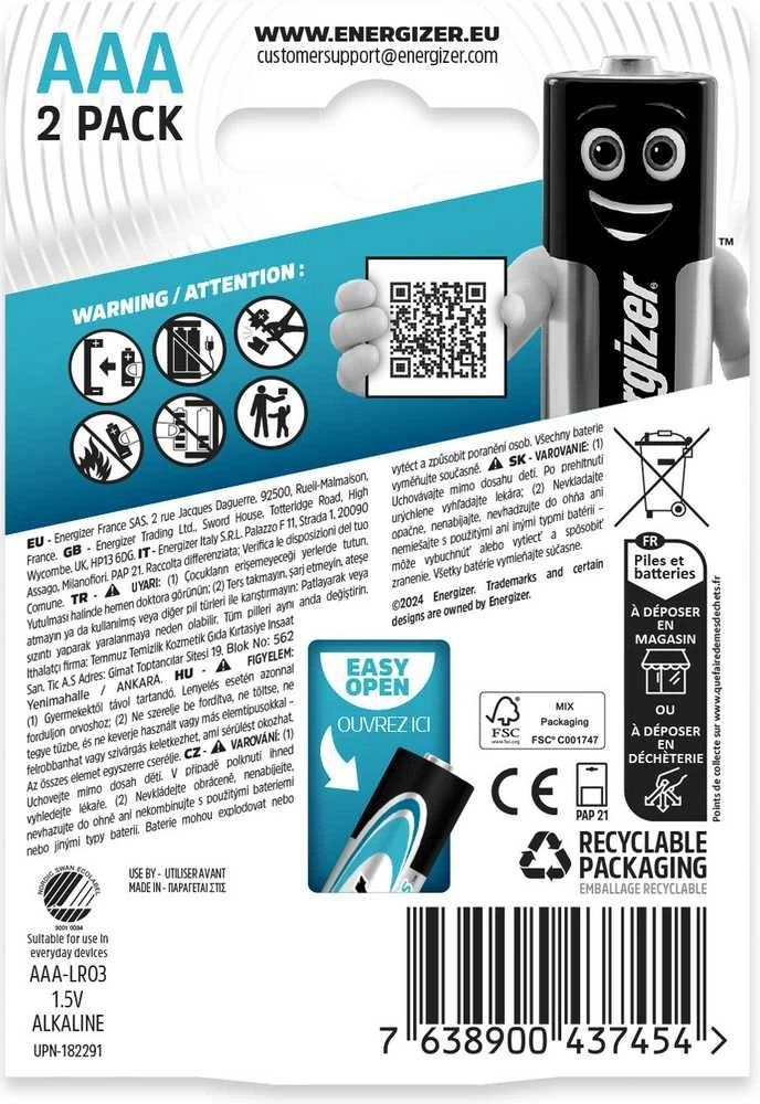 Energizer Energizer battery Max Plus Alkaline AAA CP2