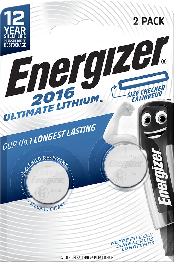 Energizer LICHIO BATERIJOS BAT-CR2016-LIČIO*P2 ENERGIZATORIUS