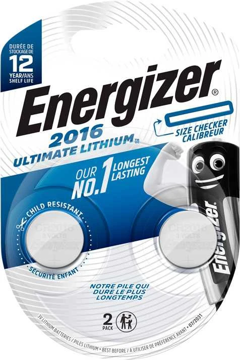 ENERGIZER CR2016 ličio baterijos, 2 vnt.