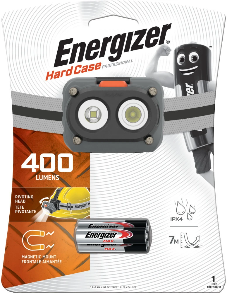Energizer HardCase Professional Magnet prožektorius ant galvos