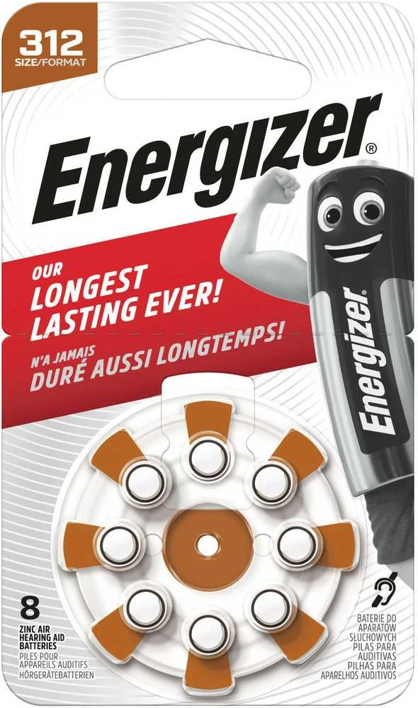 ENERGIZER HEARING AID 312 -8 PACK